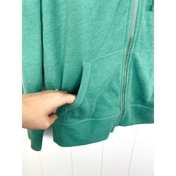 Victoria’s Secret VS Angel Green Stripe Collegiate Full Zip Hoodie XS - Picture 6 of 14